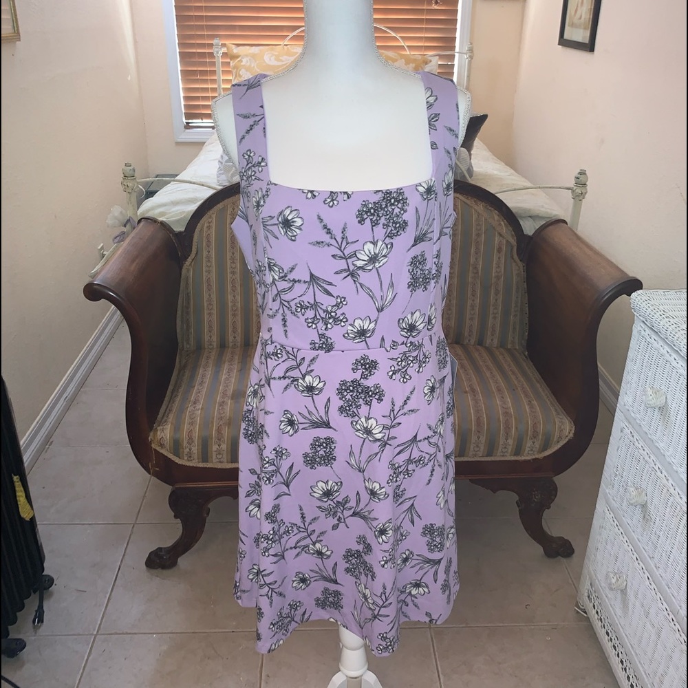 The Vanity Room Lavender Flower Dress- Size Large